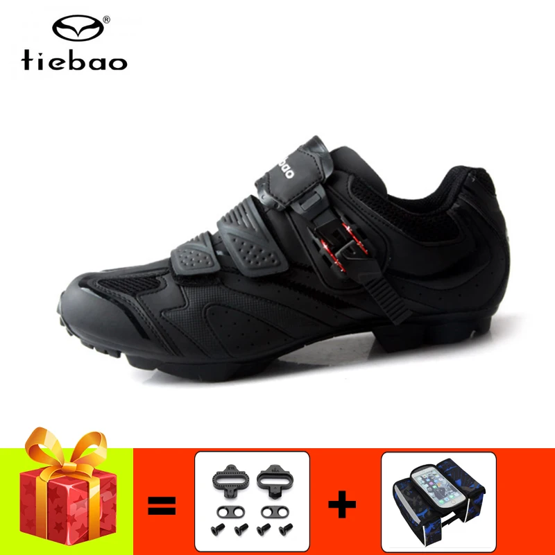 Tiebao Cycling Shoes Add Mtb Cleats Men Women Breathable Self-locking Sapatilha Ciclismo Mtb Athletic Mountain Bike Sneakers