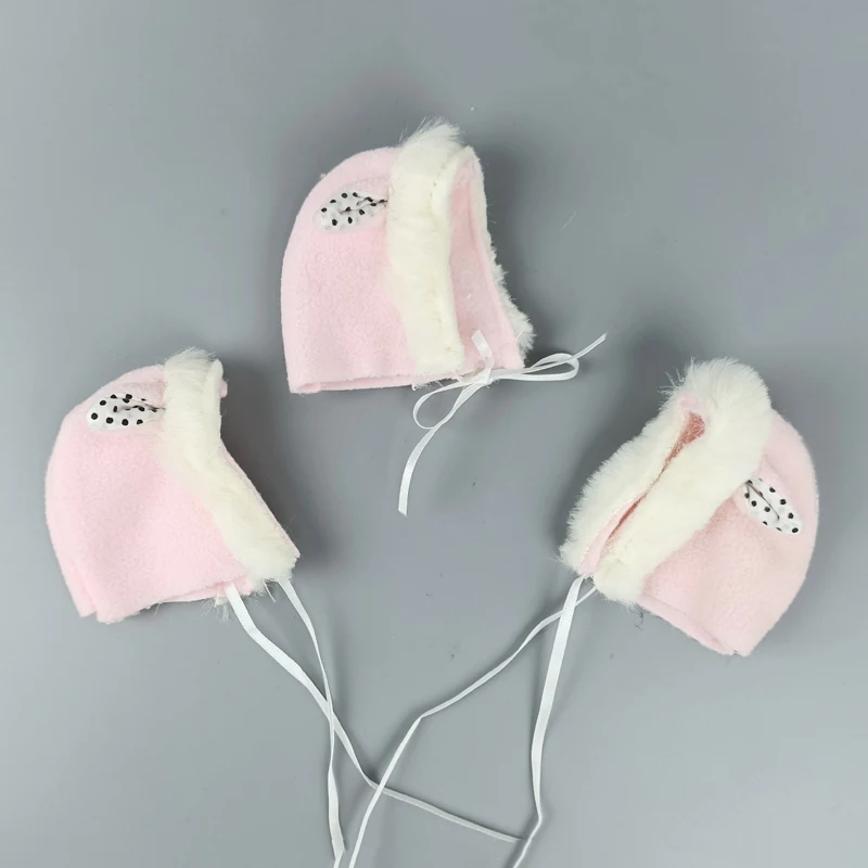 Аксессуары для кукол теплый зимний головной убор кроличья шапка куклы барби