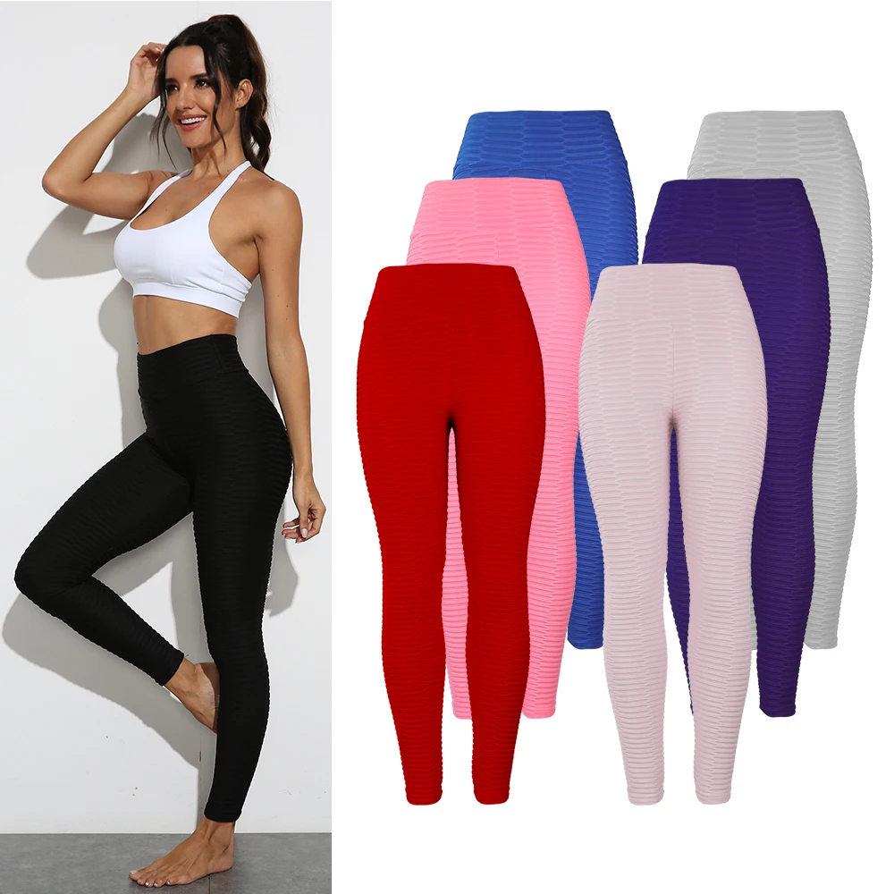 Штаны IWUPARTY для йоги с эффектом пуш-ап и высокой талией штаны тренировок спорта