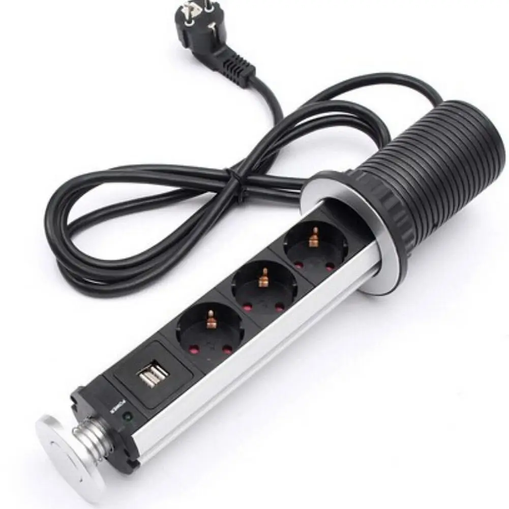 Электрическая розетка для извлечения Питания настольная подъемная