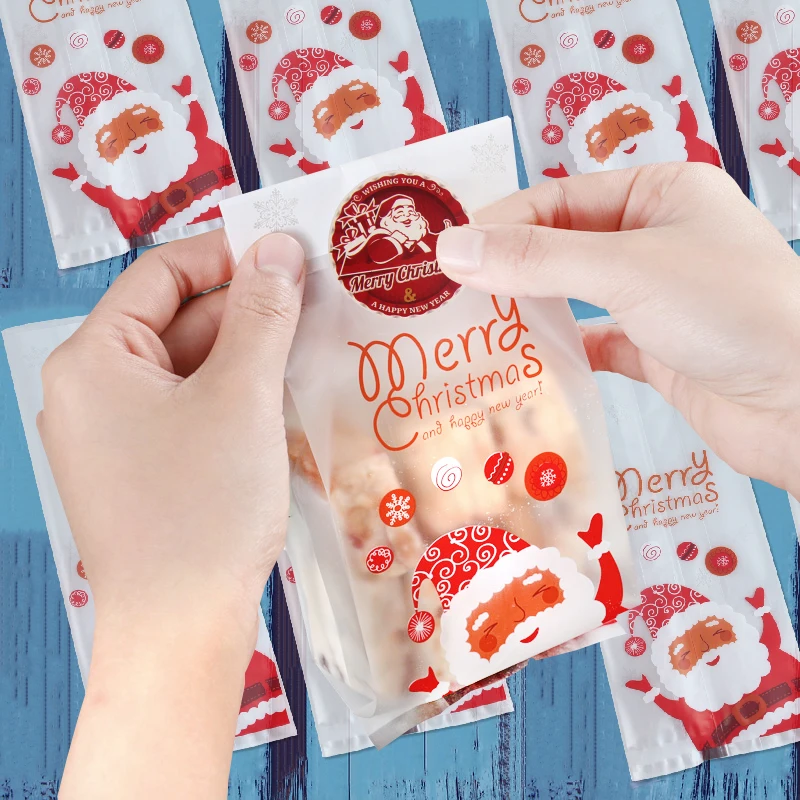 Рождественские подарочные сумки для печенья рождественские украшения дома