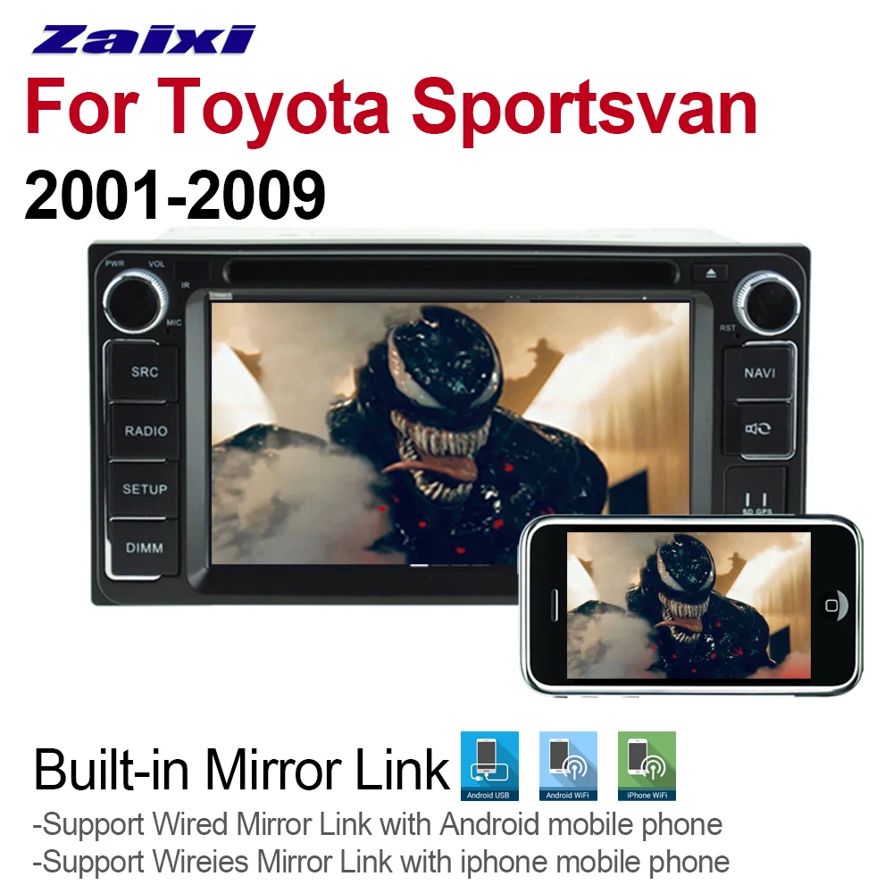 Аксессуары для Toyota Sportsvan 2001 2009 Автомобильный мультимедийный DVD плеер на Android GPS