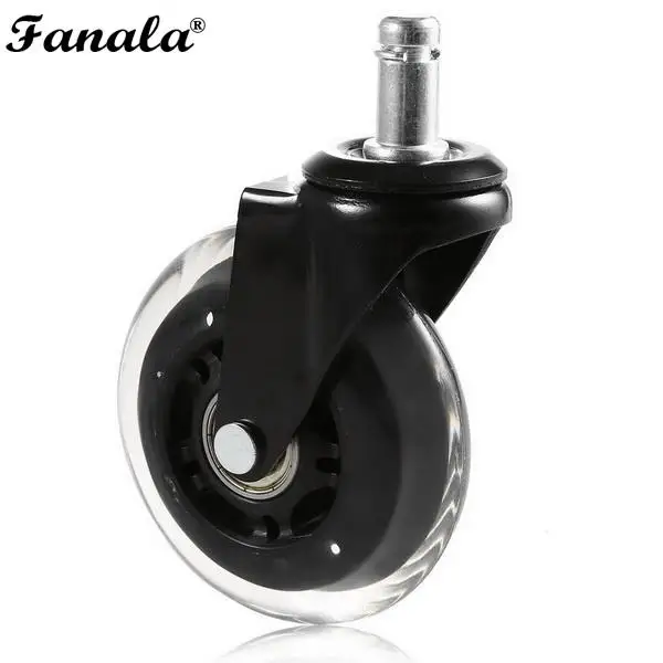 5 шт. мебельные колеса ролик офисного кресла 3 дюймов Вращающийся резиновый