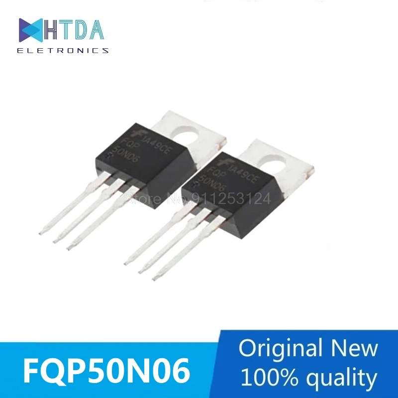 

6pcs/lot FQP50N06 50N06 MOSFET TO-220 N-CH 60V 50A new original Triode