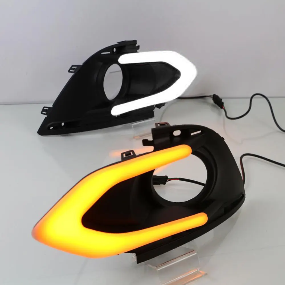 Дневные ходовые огни светильник LED DRL для Mitsubishi Mirage 2016 2017 левой и правой стороны