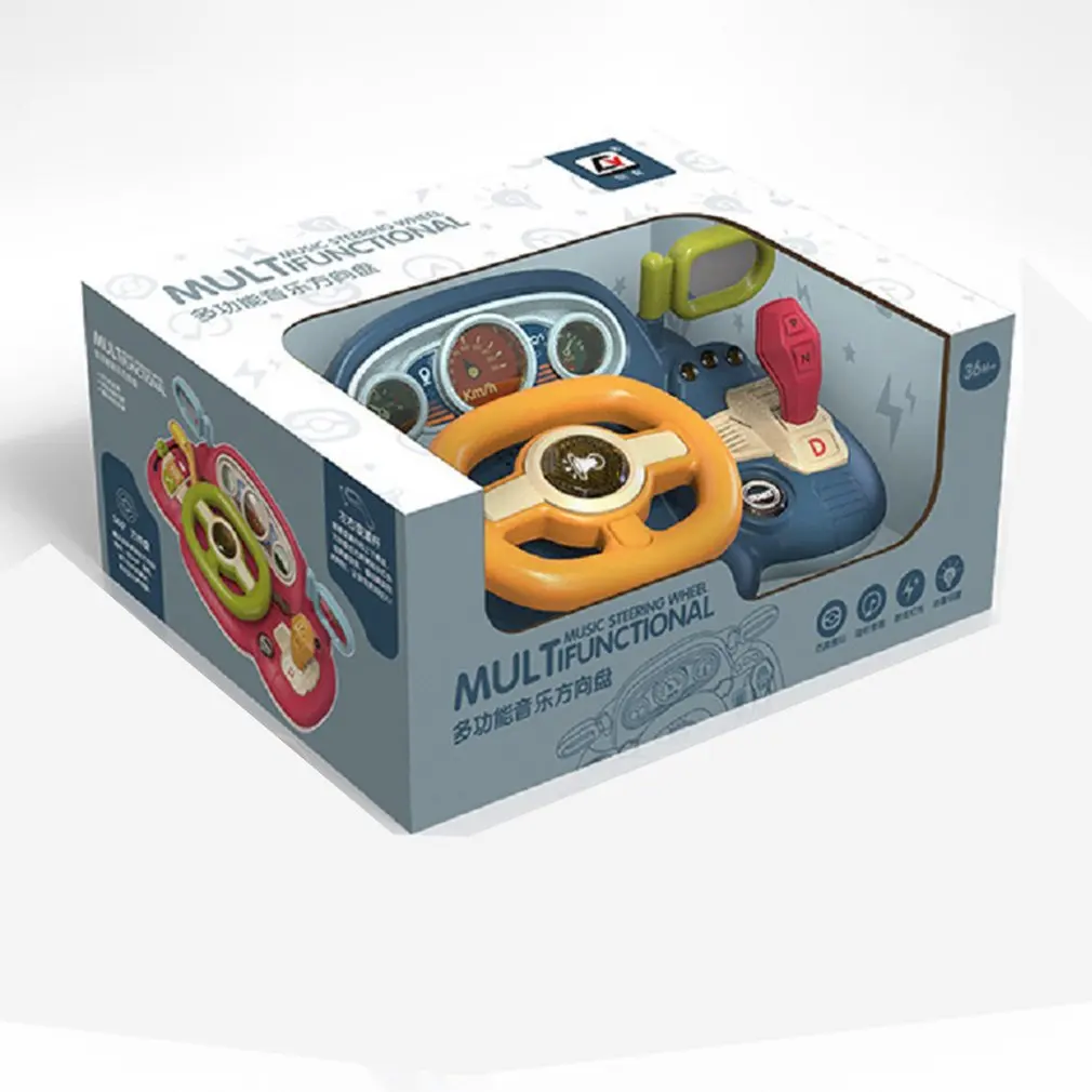 

Children's Car Music Steering Wheel Toy Simulation With Light Driving Platform Early Education Enlightenment Educational Toys