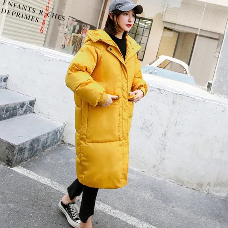 [EWQ] 2019 Осенняя новая Толстая теплая зимняя парка с длинными рукавами и большими