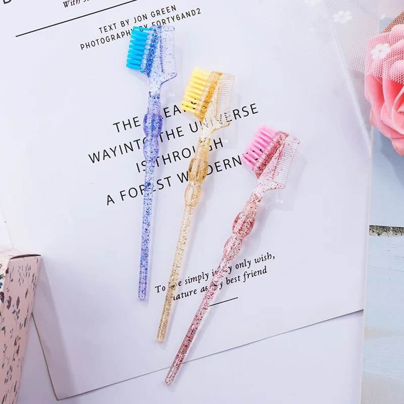 1 шт. профессиональная кисть для бровей с кристаллами|Аппликатор теней век| |