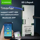 8S 24V Lifepo4 плата защиты литиевой батареи 3,2 V Bluetooth APP дисплей емкости SOC кулоновый метр UART485 связь BMS
