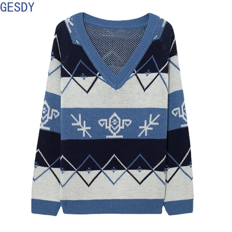 

Pullover Winter Manga Larga Blusas Korean Style Fall Clothes for Women Pull Oversize Femme Pullover Wool Blends Long Sleeve