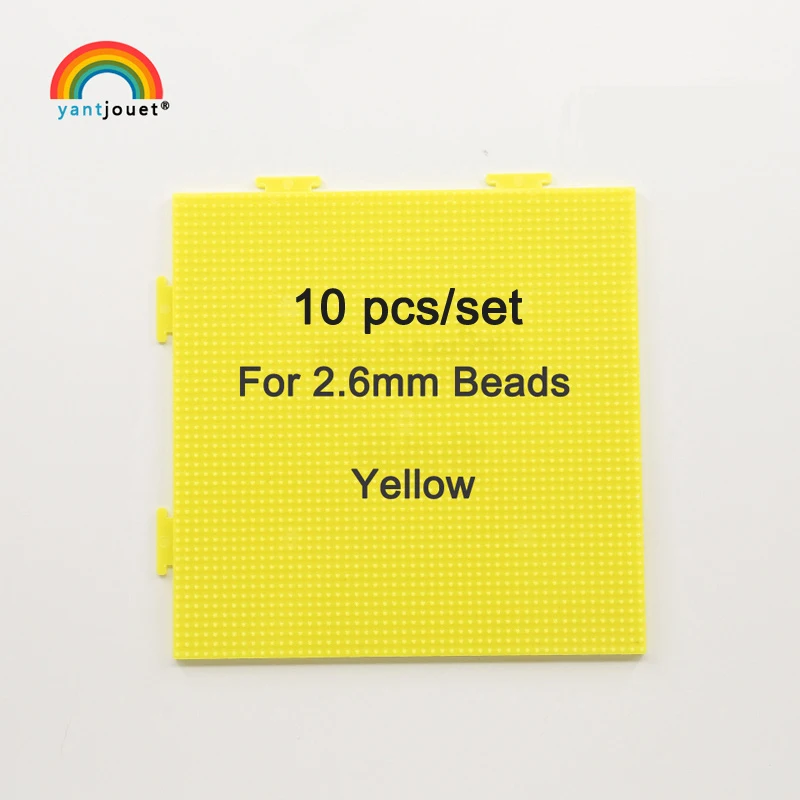 

Yanttoy 10 шт./компл. для 2,6 мм желтого пегборда Hama шарики Инструменты Шаблон доска квадратная Фигурка материал доска Perler бусины