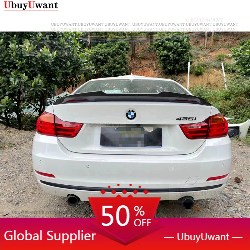 

Для BMW F32 4 серии 428i 435i 2 Dr для Coupe 2013-2019 PSM стиль F32 задний багажник губа из углеродного волокна спойлер для крыла автомобильный Стайлинг