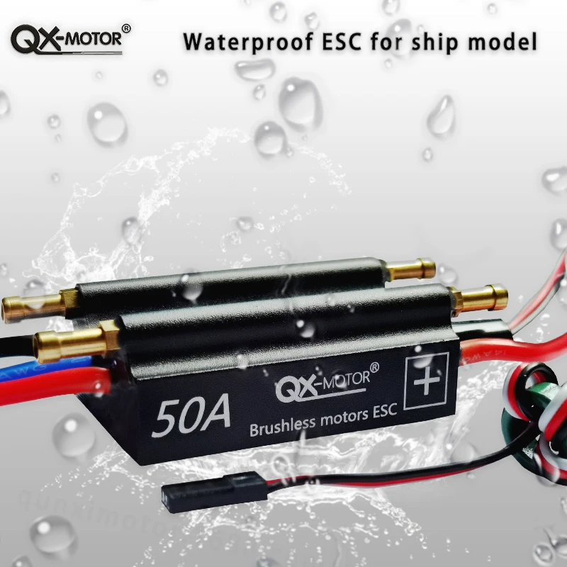 2-6S 50A 70A 90A 120A QX-Мотор Водонепроницаемый Бесщеточный Регулятор скорости ESC для