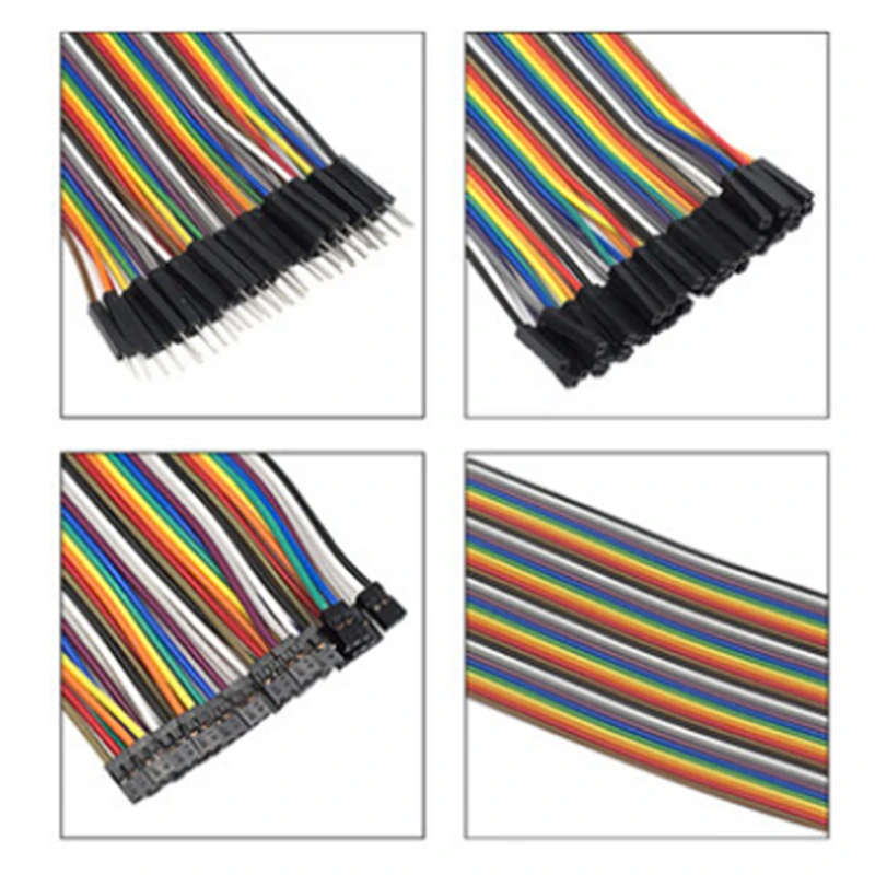 Dupont Line 10 см 20 30 40Pin штекер-штекер + штекер-гнездо и гнездо-гнездо перемычка Кабель