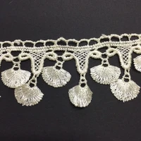 25yards white tassel lace trim diy accessory wavy webbing braided lace edge for cushion curtain sofa decoratio