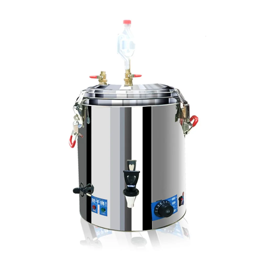 New Home 23L 36L 45L Distiller Moonshine Still 304 Stainless Steel Boiler White Spirits Pure Water Alcohol Oil Wine Brewing Kit