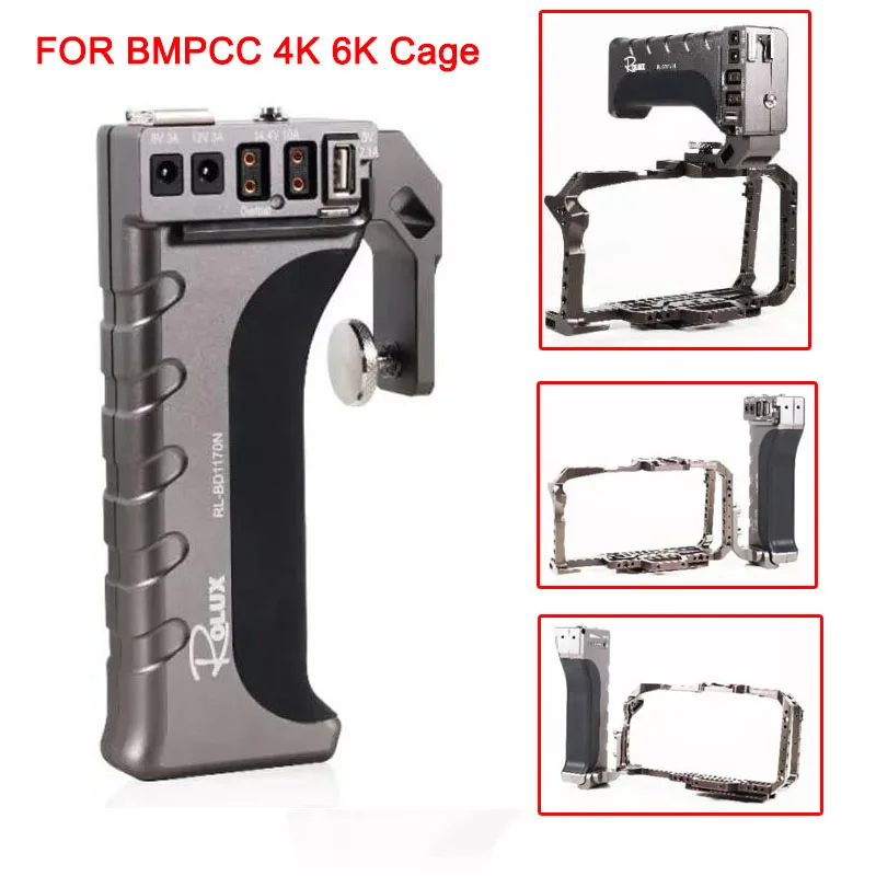 ROLUX RL BD1170N ручка аккумулятора система питания для камеры Bmpcc 4K 6K кроличья клетка