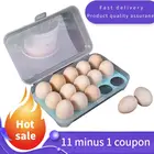 Пластиковый контейнер для яиц, 15 ячеек, контейнер для хранения свежих продуктов, кухонные инструменты, портативный держатель Органайзер для яиц