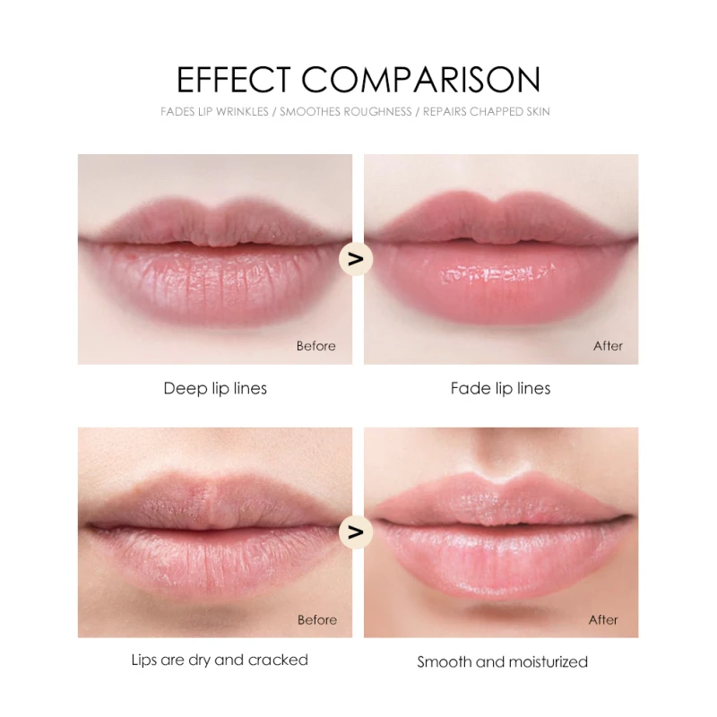 Бальзам для губ с маслом пухлые губы Глубокое восстановление уменьшение линий