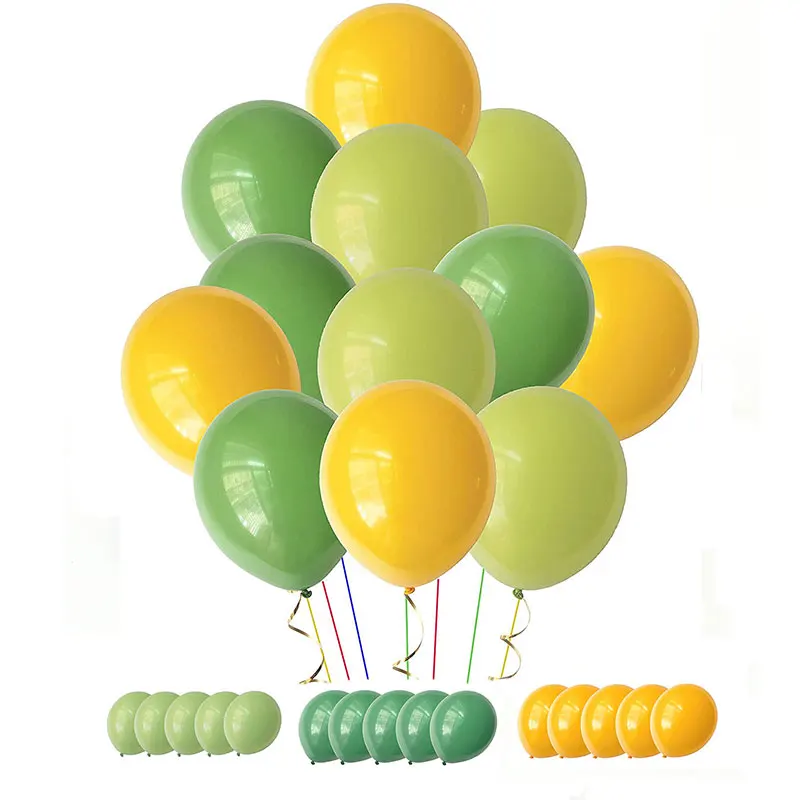 

новогодние украшения 2022，шары на день рождения，шарики с днем рождения，Воздушный шар телесного, зеленого и желтого цветов, украшение для с...