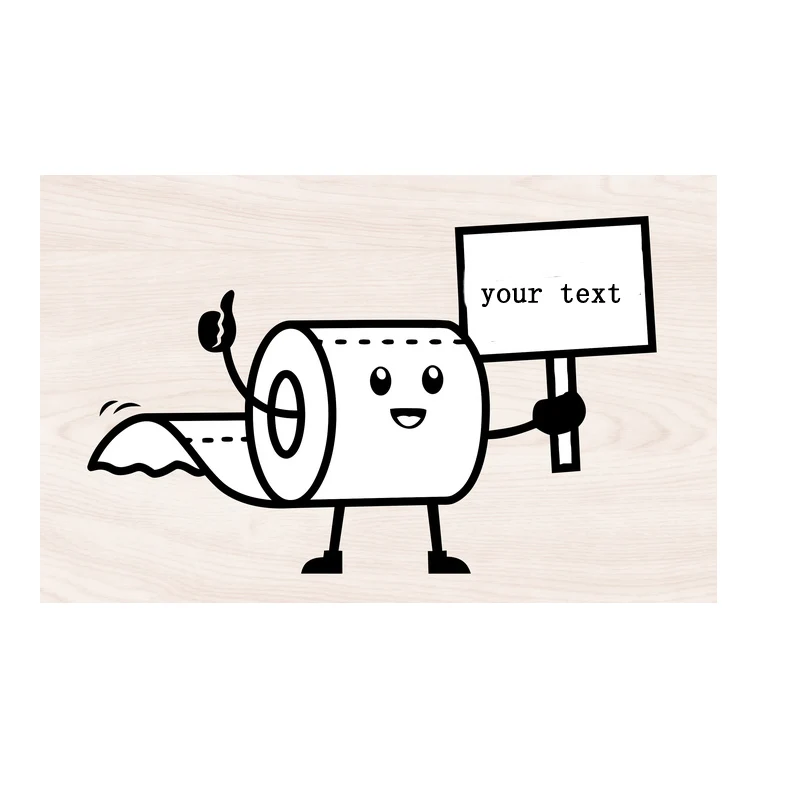 Туалетная бумага большой размер трафарет для вырезания тиснение бумажная карта