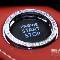 car one key start ignition key rhinestone diamond decoration ring for dodge caliber journey ram durango charger stratus
