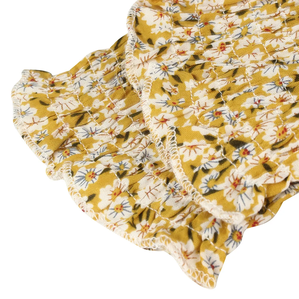 

Strapless Summer Dress Cotton Short Sleeve Floral Print midi Dresses for Women Sexy Off Shoulder Button Beach Dress Woman D30