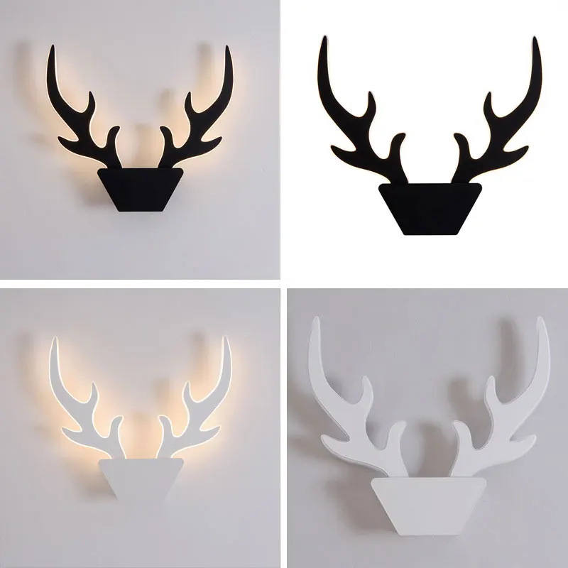 Современный минималистичный настенный светильник с рогами прикроватная лампа