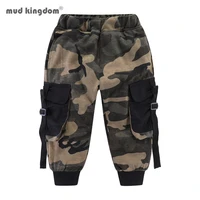 mudkingdom boys camo jogger pants 2020 fashion knit big pocket autumn winter elastic waist cargo pants