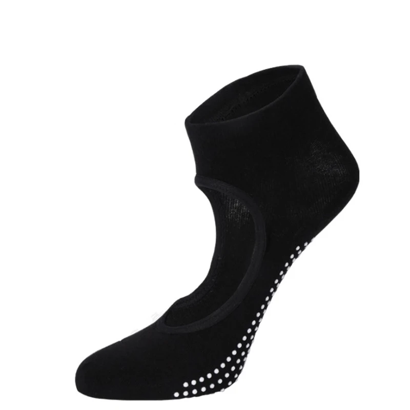 Женские носки высокого качества для пилатеса Нескользящие Дышащие с открытой