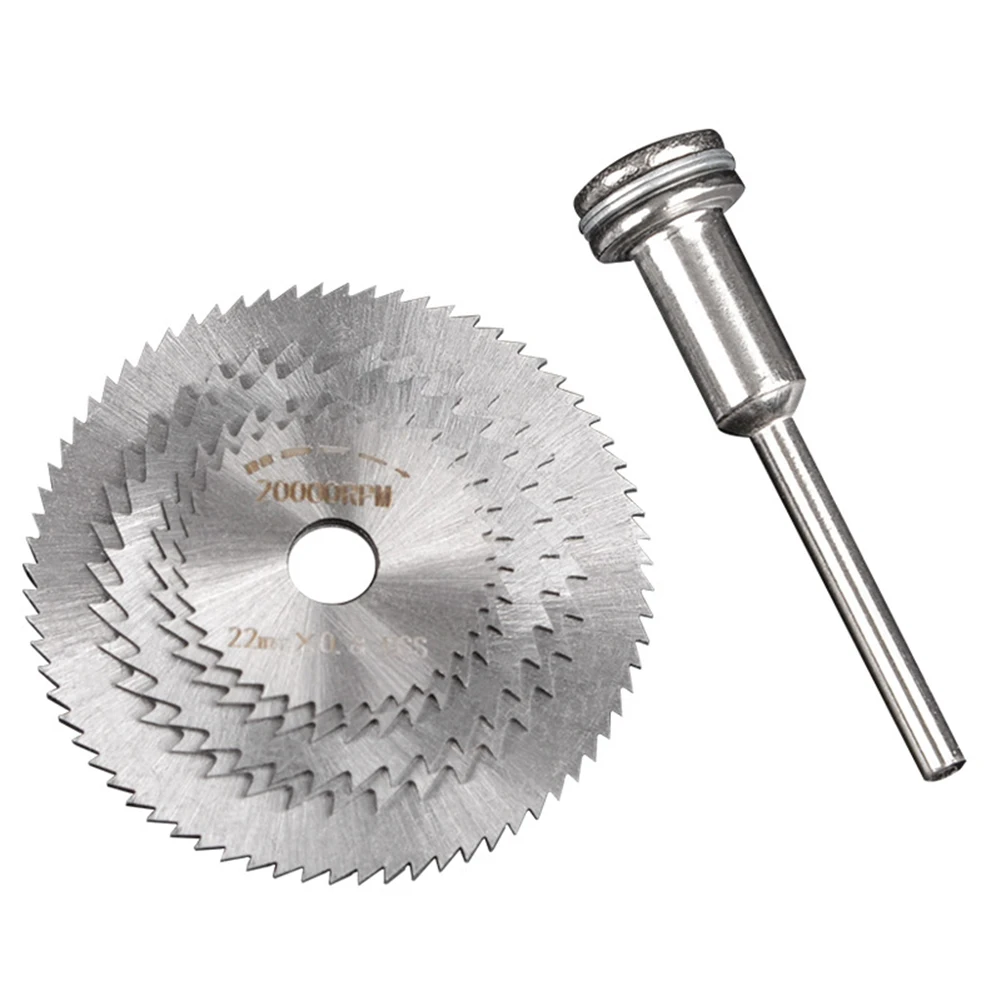 

5pcs Sharp Circular Electrical Saw Blade Mandrel Wood Plastic HSS Cutting Disk Woodworking Grinding Tools Kits