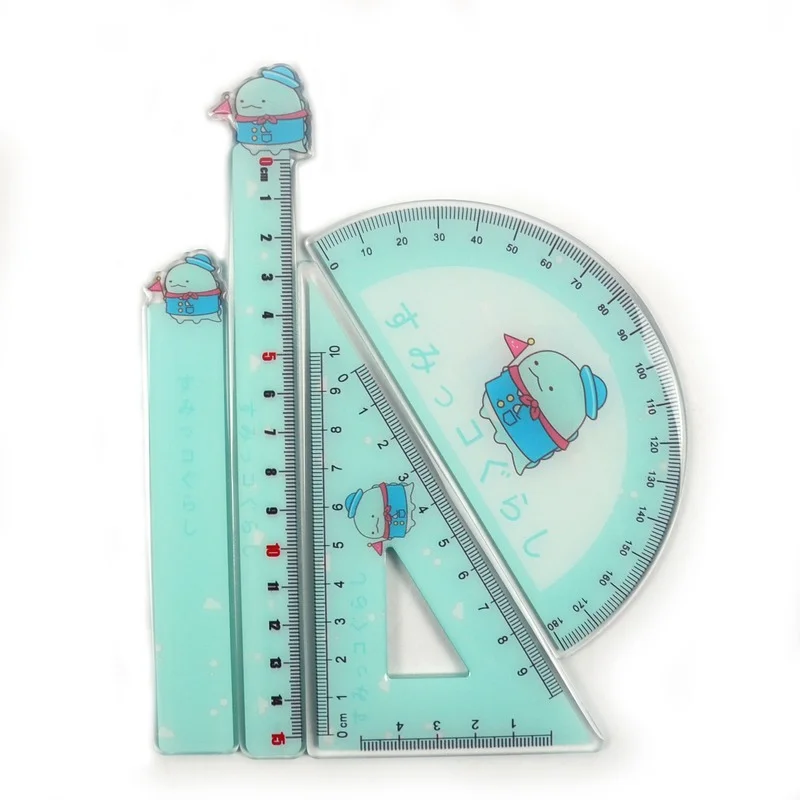 

Sumikkogurashi Rulers Straight Ruler Protractor Set Cartoon Anime Stationery Student Drafting Supplies Office School Supplies