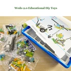 280 шт.компл. высокотехнологичный Строительный набор WeDo 2,0 робототехники, строительные блоки, совместимые с Wedo 2,0, Обучающие игрушки сделай сам