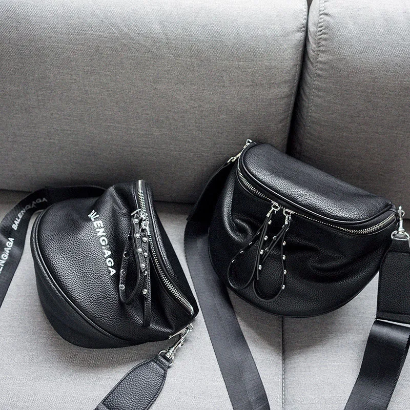 

Bags for Women 2021 New Fashion Wide Shoulder Strap Shoulder Diagonal Bucket Bag Casual Letter Chest Bag Purses and Handbags Sac