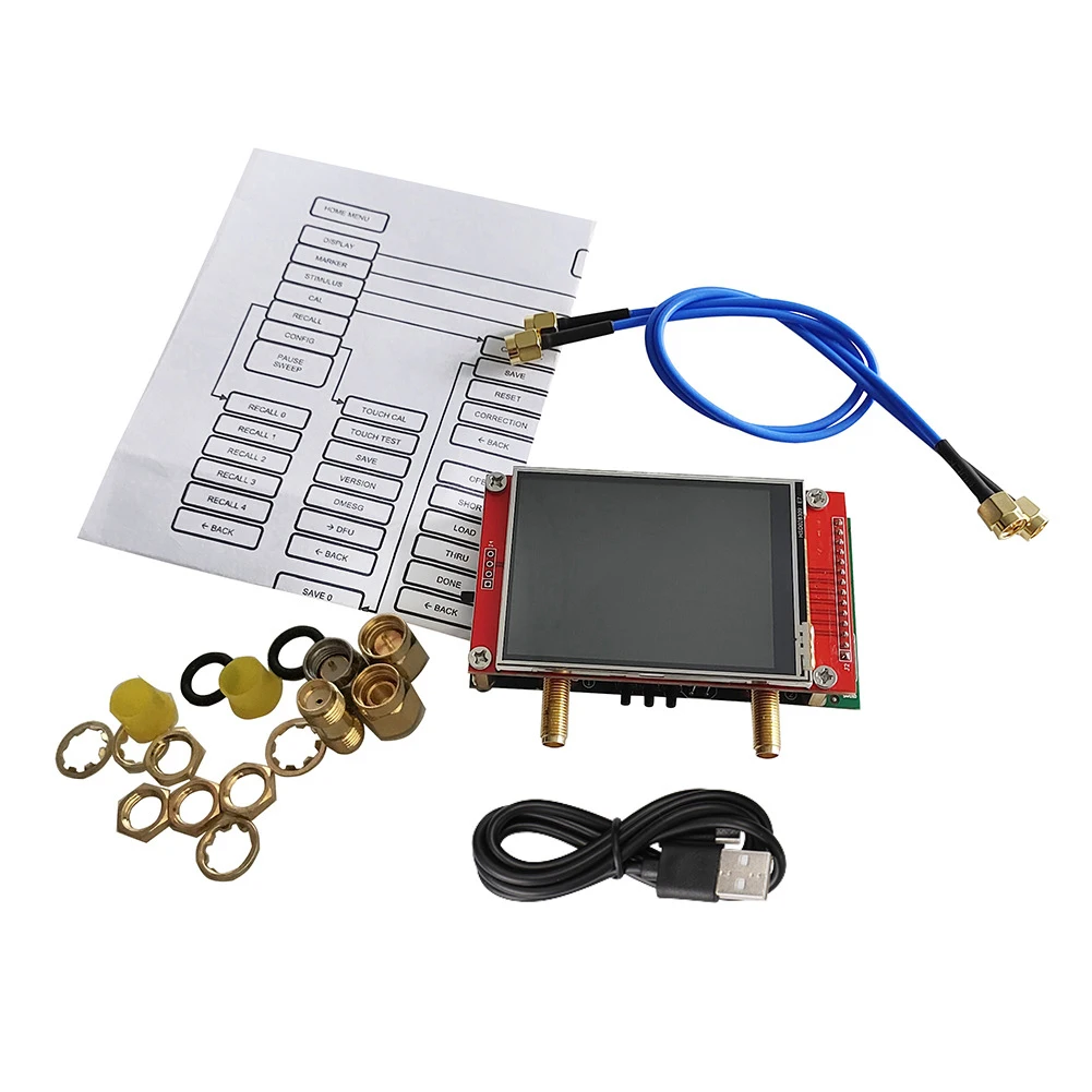 

3G Vector Network Analyzer Antenna Tester Shortwave S-A-A-2 NanoVNA V2 HF VHF UHF Cable Tracker Vector Network Analyzer