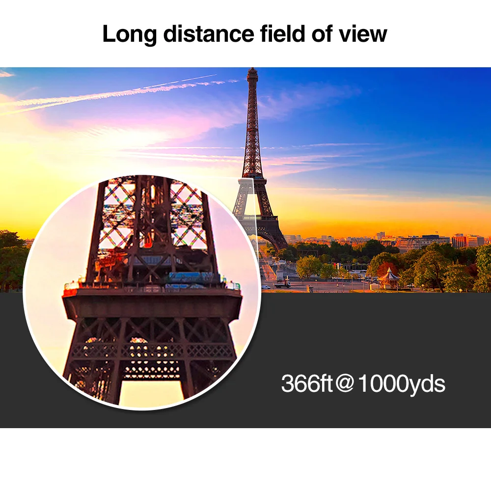 Мощный складной бинокль Hd дальность 1000 м для активного отдыха охоты спорта