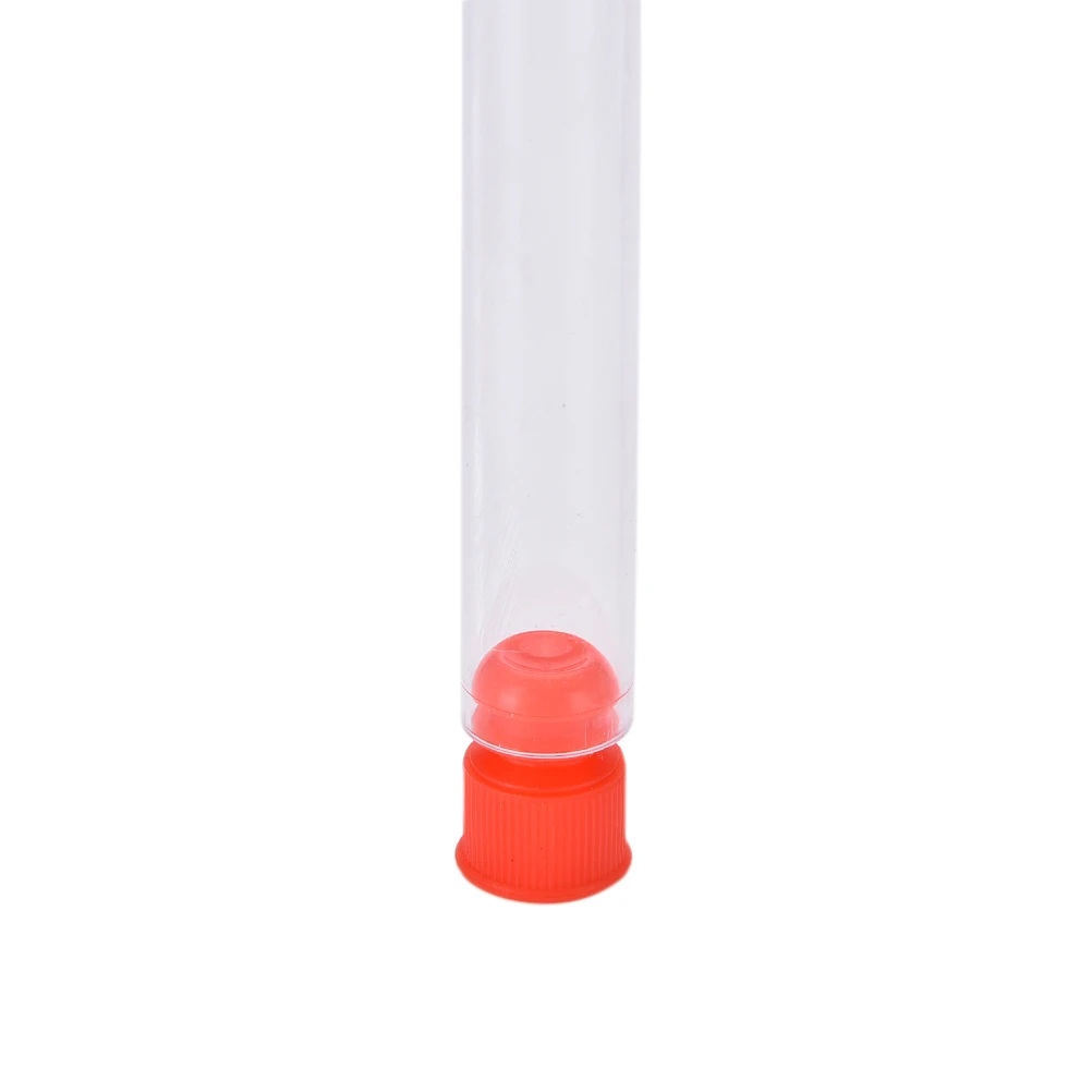 

10 PCS Clear Transparent Plastic Test Tubes with Caps Stoppers School Lab Supplies Accessories 12x100mm High Quality