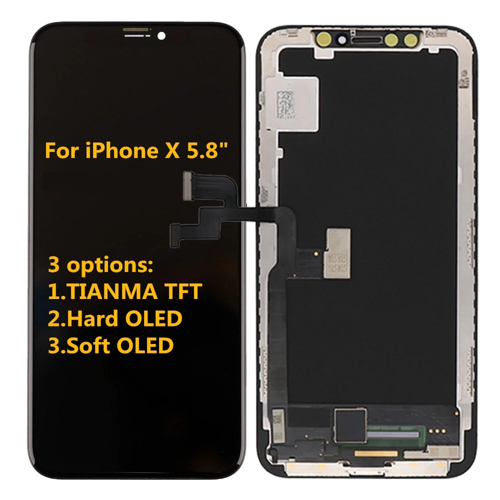 Оригинальный OEM качественный AMOLED OLED/TFT для iPhone X сменный ЖК-дисплей Pantalla iphone x