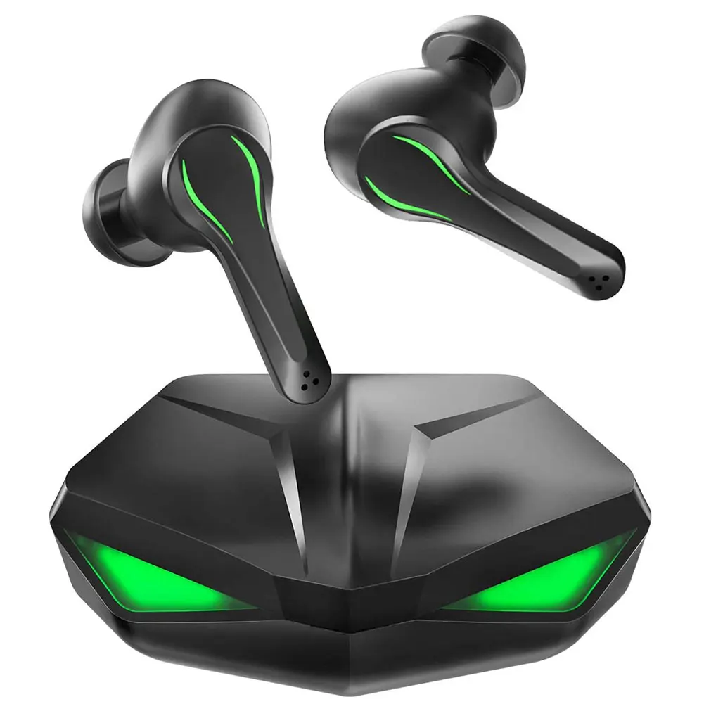 

TWS Wireless Gaming Headphones Bluetooth 5.0 Earphones With Mic LED Light Low Latency 360 Degrees Stereo Waterproof Headphones