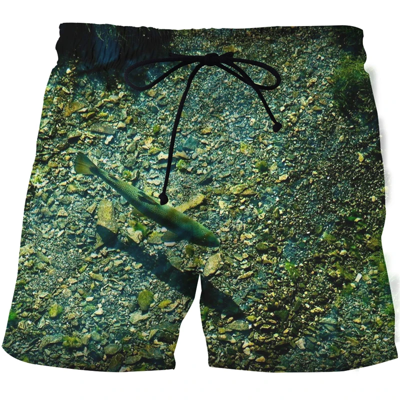 

Летние мужские купальные шорты с 3d принтом рыбы, мужские пляжные шорты, шорты, мужские плавки, плавки, пляжная одежда