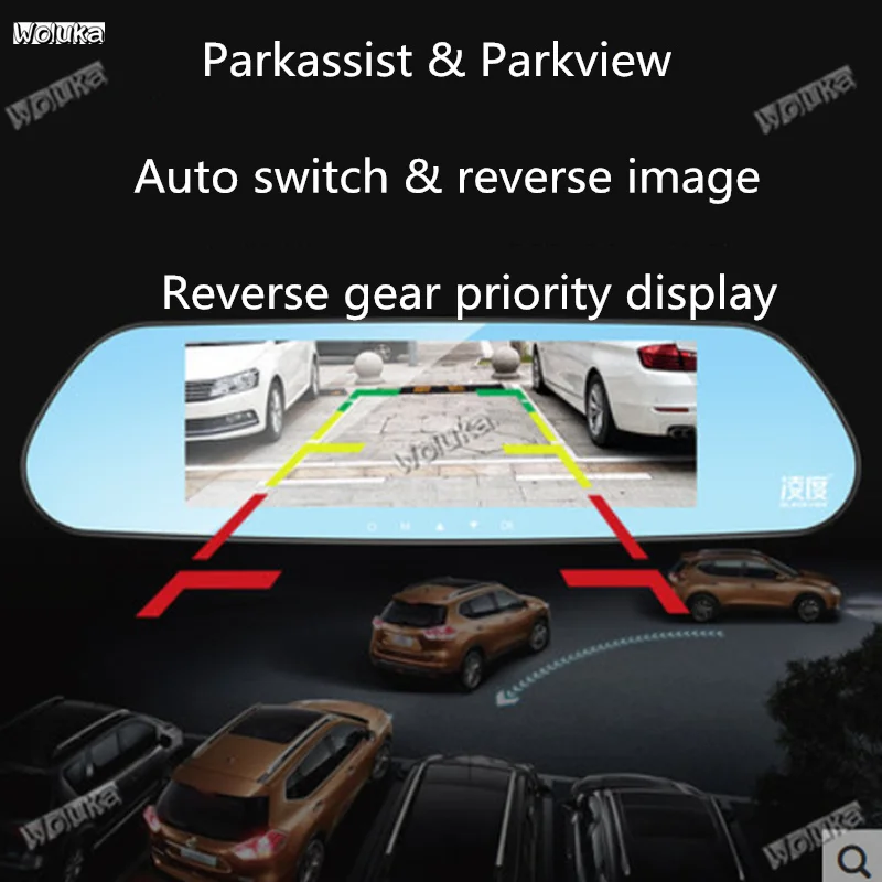Видеорегистратор автомобильный с двойным объективом ночного видения 360 градусов