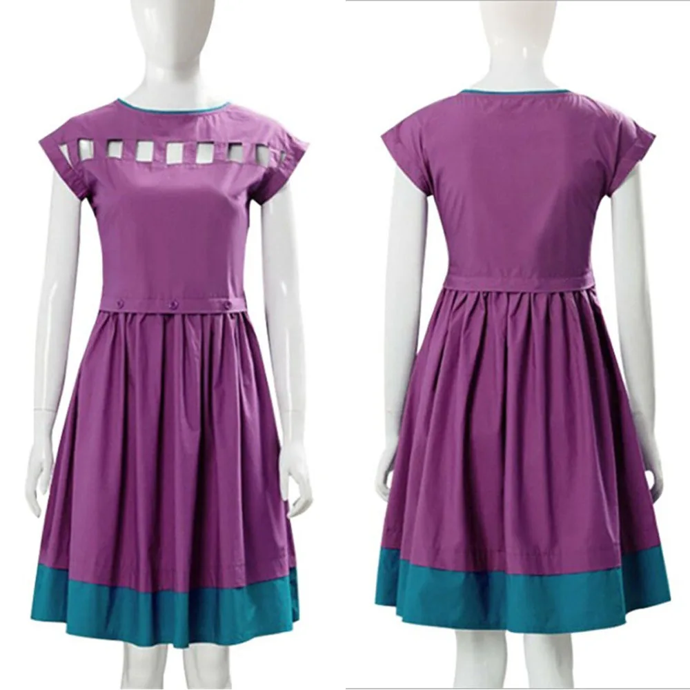 2019 странные вещи Сезон 3 Нэнси Wheeler фиолетовое платье карнавальный костюм на