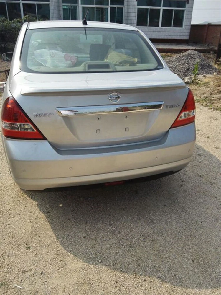 Спойлер для nissan tiida sedan 2011 2015 заднее крыло из АБС пластика задний спойлер