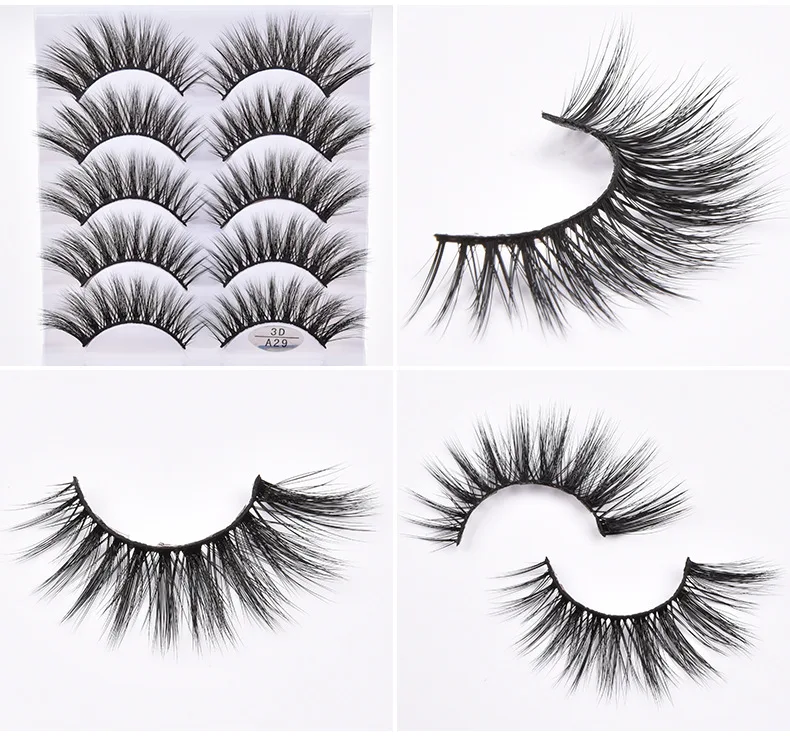 5 пар искусственные 3D норковые ресницы натуральные длинные накладные