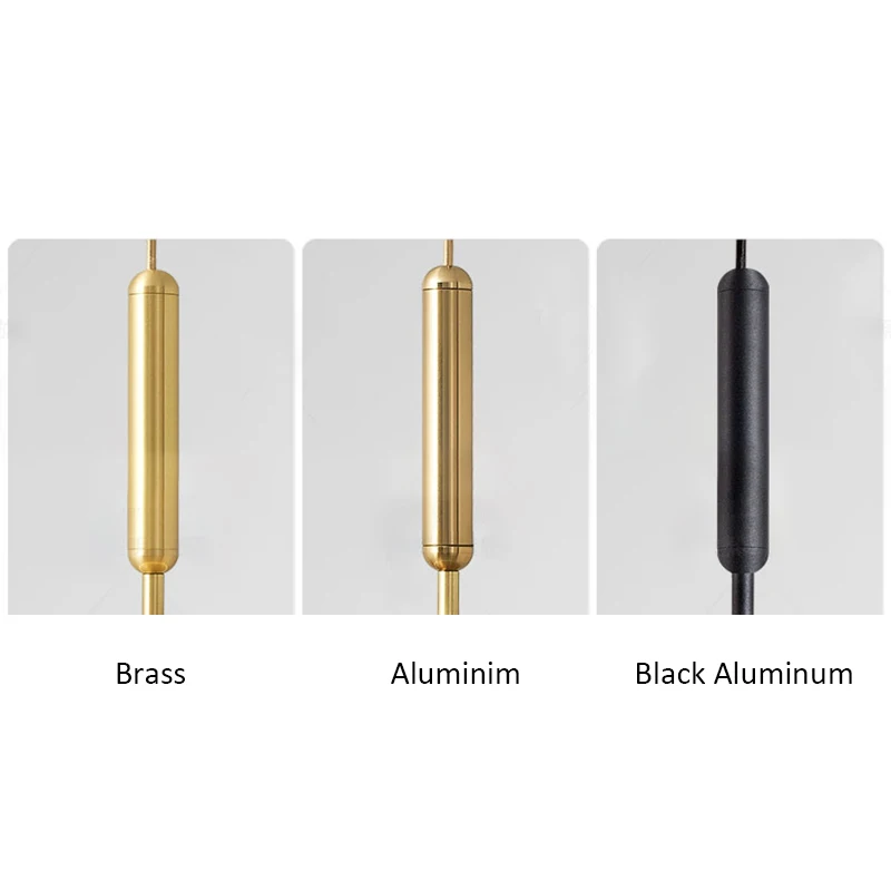 Современные подвесные светильники в скандинавском стиле из латуни и алюминия