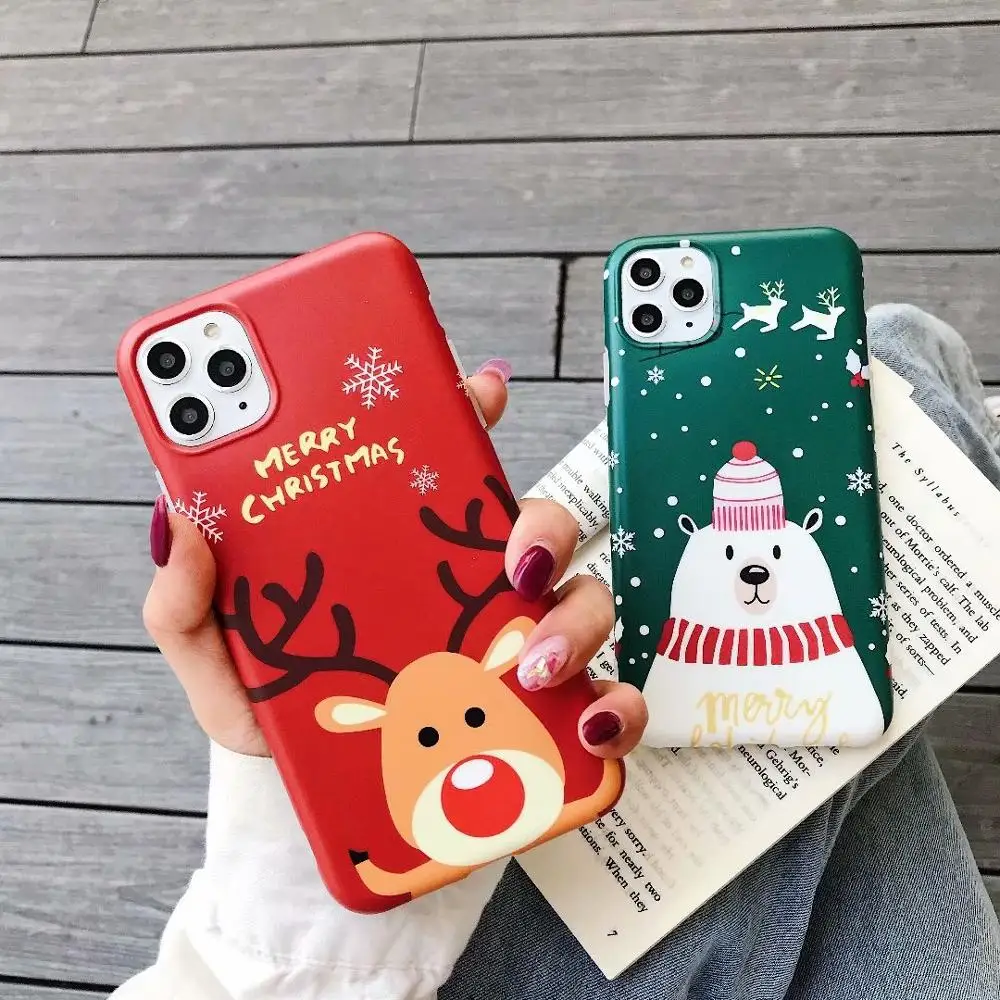 Чехол для телефона с рождественской елкой iPhone 6 6s 7 8 Plus мягкий силиконовый чехол