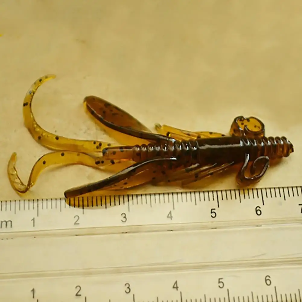 4 шт. рыболовные приманки мягкие необычной формы раки стеклянные креветки