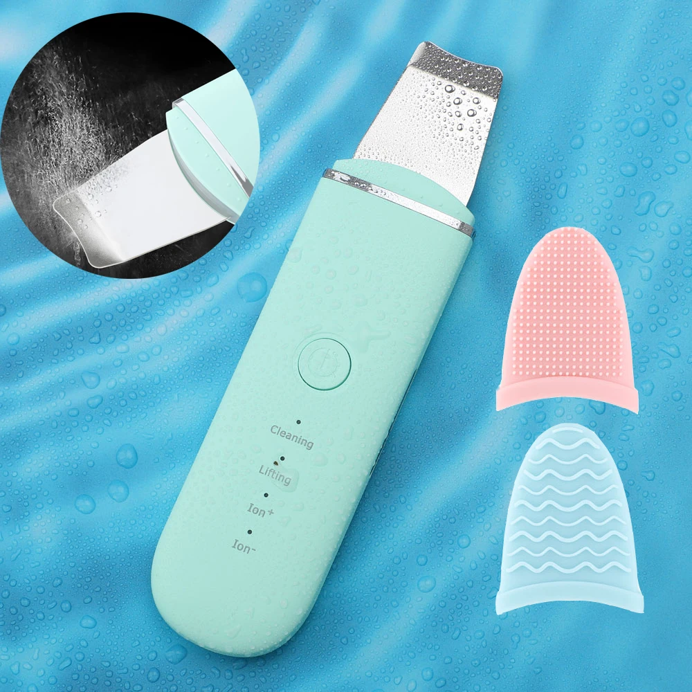 

Ultrasonic Facial Skin Scrubber Vibration Face Spatula Blackhead Remover Deep Face Pore Cleaning Machine Peeling Skin Care