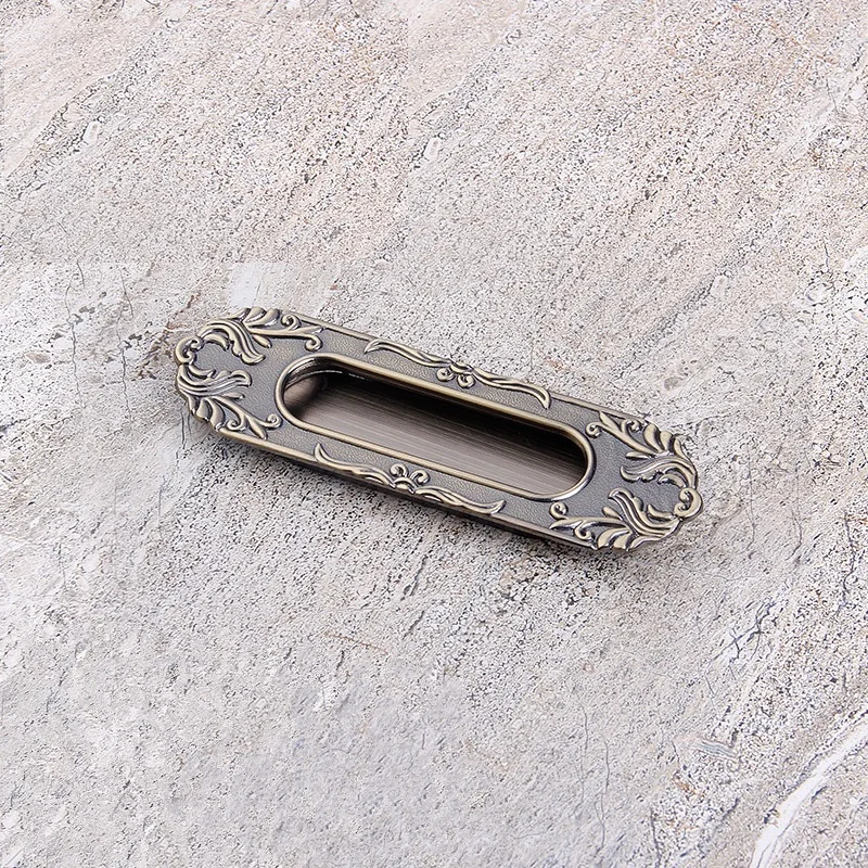 Винтаж татами Скрытая дверные ручки из цинкового сплава цинковый сплав