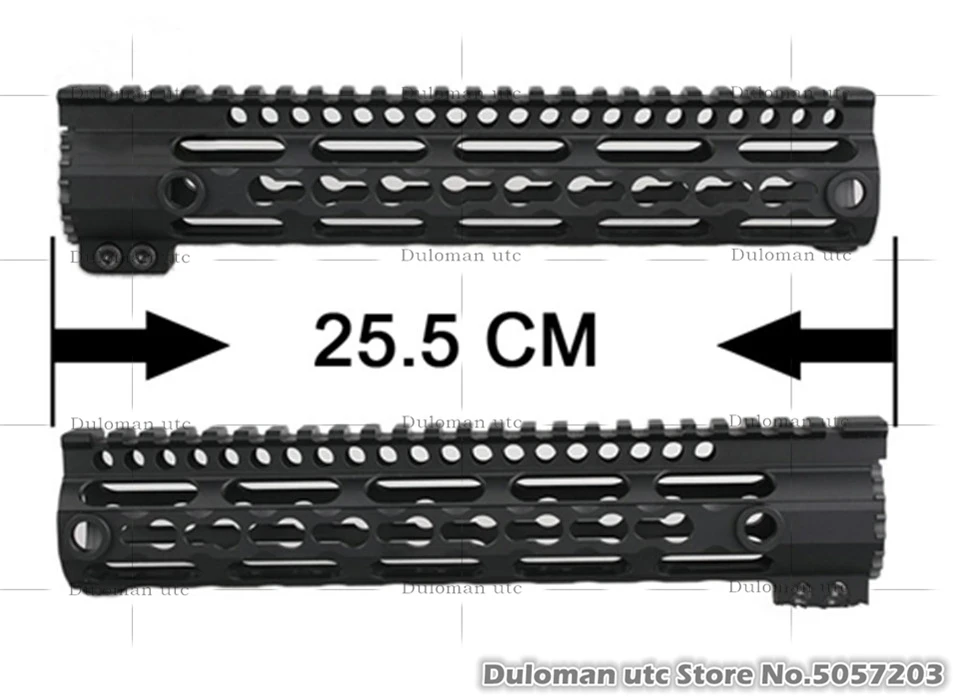 Duloman utc MI KeyMod бесплатно поплавок Handguard Тактический 10 дюймов легкий металлический рельс системы для страйкбола AEG/GBB винтовки